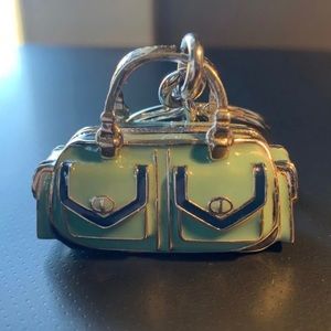 Coach Enamel Key Chain/Key Fob/Bag Charm